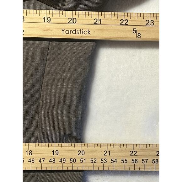 Calvin Klein Mens 42R 34x29 Extreme Slim Taupe Gray 2 Piece Suit Modern - Picture 10 of 16